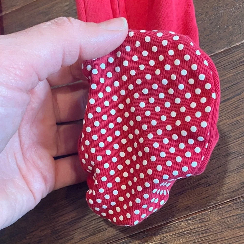 Pottery Barn Kids Festive Red Footie Pajamas